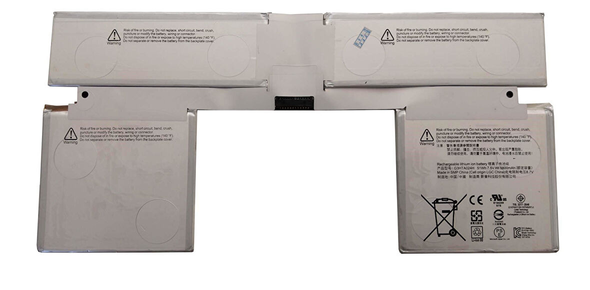 Microsoft Surface G3HTA066 Batarya
