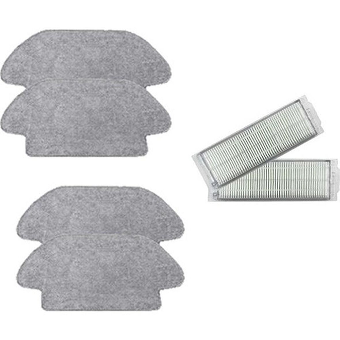 Srfn Ticaret Mop Pro Seti: 4 Adet Fiber Mop Bezi - 2 Adet Hepa Filtre