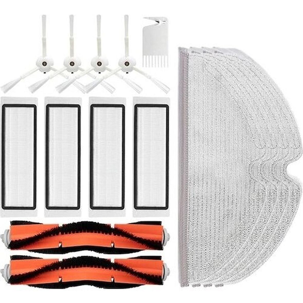 Srfn Ticaret Xiaomi Roborock S55 Akıllı Robot Süpürge Aksesuar Seti