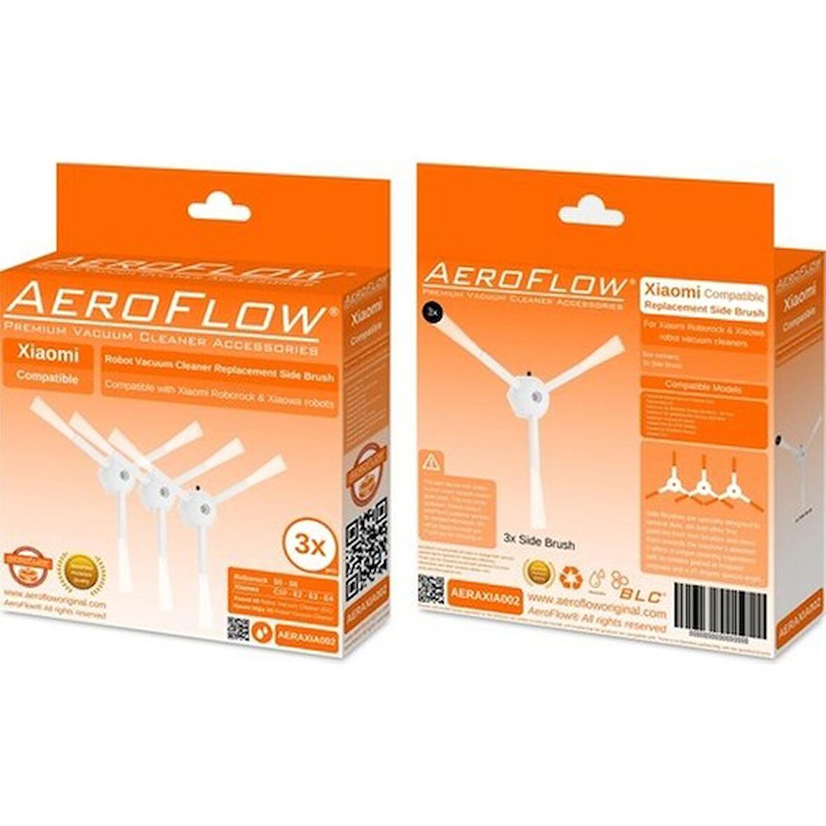 Srfn Ticaret Aeroflow Xiaomi E3 Yan Fırça 3'lü Paket