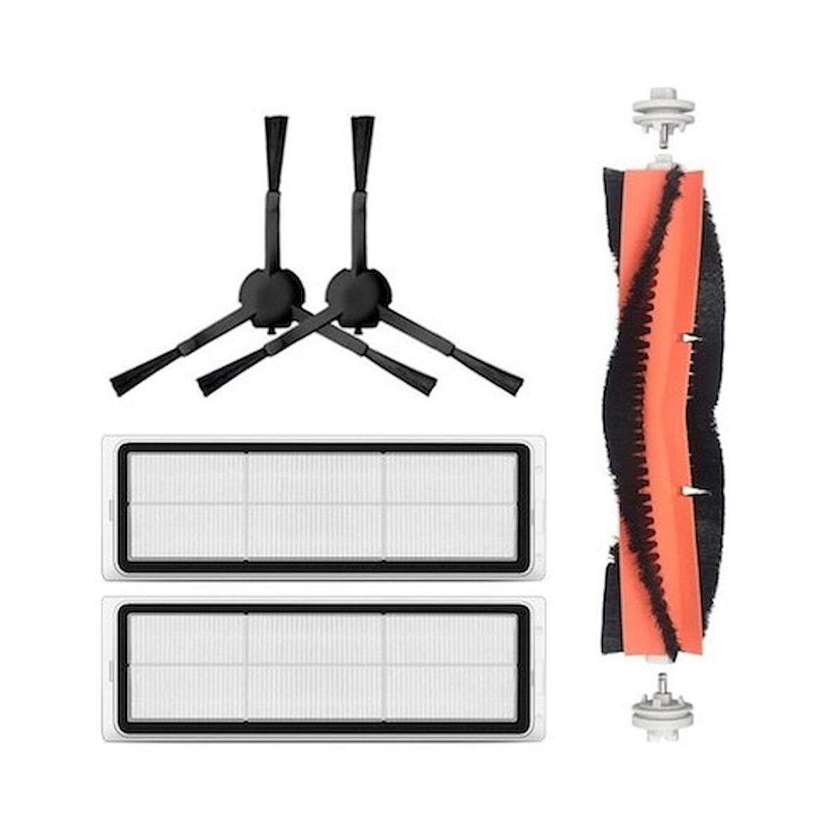 Srfn Ticaret Xiaomi Mop Pro 2+3d Uyumlu Yedek Mopsuz Fırça Hepa Filtre Seti
