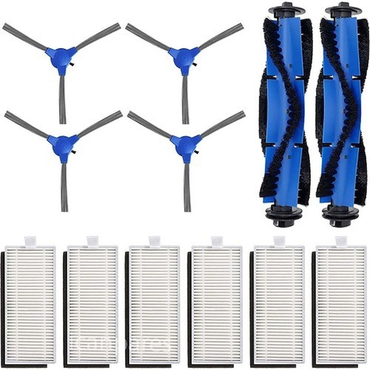 Srfn Ticaret Anker Uyumlu Eufy Robovac 30C Robot Süpürge Yedek 12 Parçası Aksesuarı