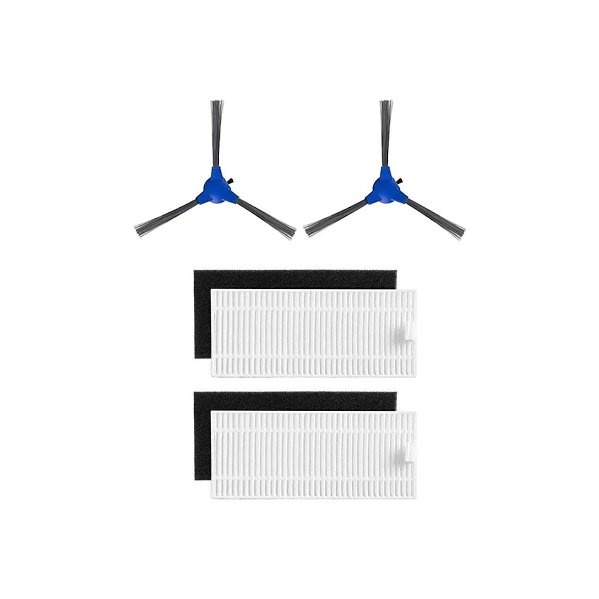 Srfn Ticaret Anker Uyumlu Eufy Robovac 11S Robot Süpürge 4'lü Yedek Parça Seti