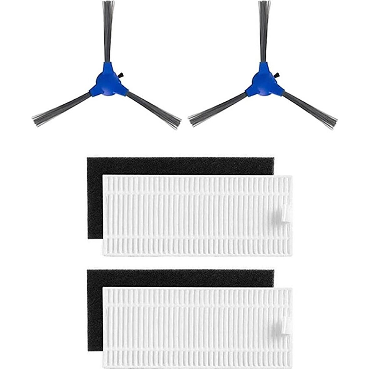 Srfn Ticaret Anker Uyumlu Eufy Robovac 30C Robot Süpürge 4'lü Yedek Parça Seti