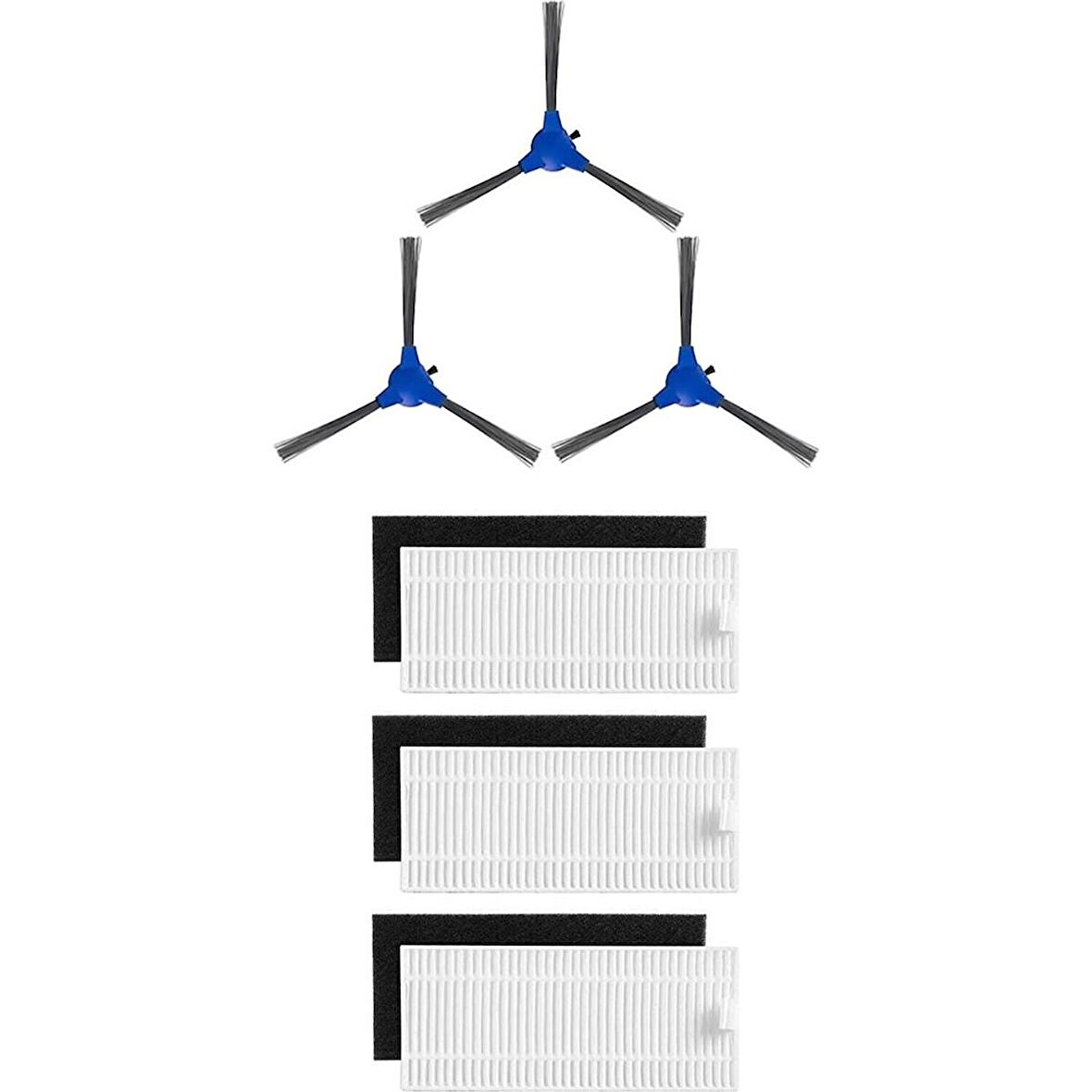 Srfn Ticaret Anker Uyumlu Eufy Robovac 11S 30 30C 15C 15T 12 25C 35C Robot Süpürge 6'lı Yedek Parça Seti