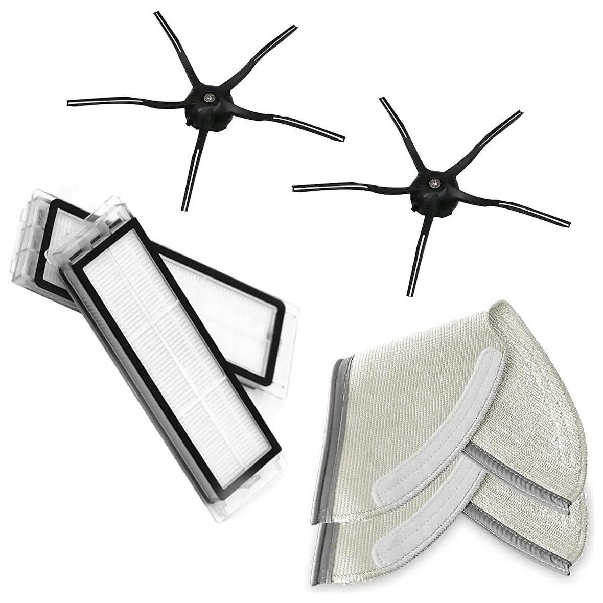 Srfn Ticaret Roborock S5 Max, S6 Maxv, S6 Pure Uyumlu Yenileme Seti 6 Parça