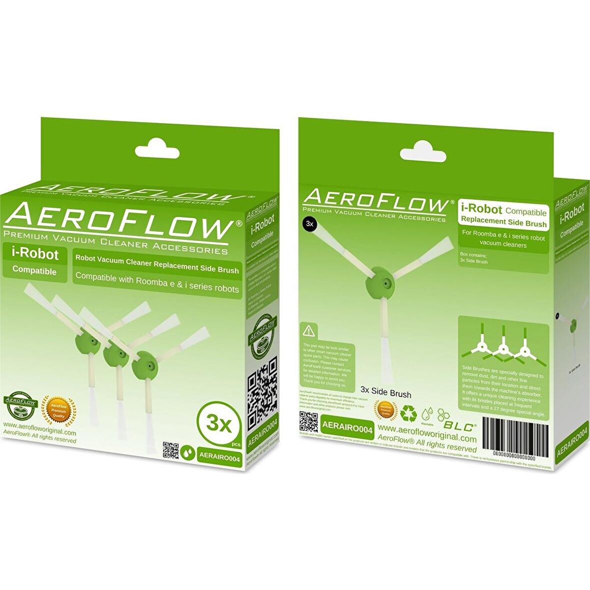 Srfn Ticaret Aeroflow I-Robot Roomba E Serisi Yan Fırça 3'lü Paket
