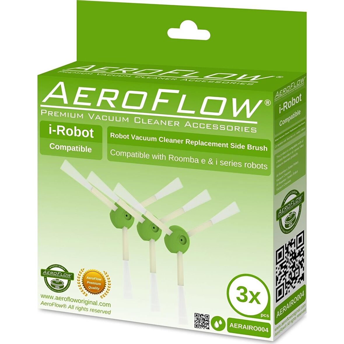 Srfn Ticaret Aeroflow I-Robot Roomba I3 Plus Serisi Yan Fırça 3'lü Paket