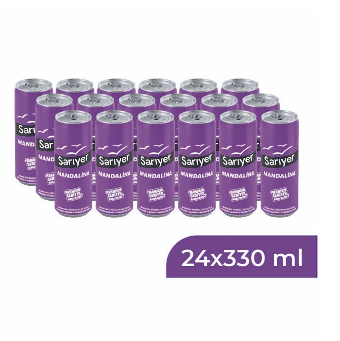 Sarıyer Mandalina Aromalı Gazoz 330 Ml X 24 Adet