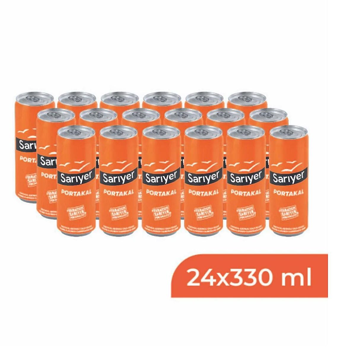 Sarıyer Portakal Aromalı Gazoz 330 Ml X 24 Adet