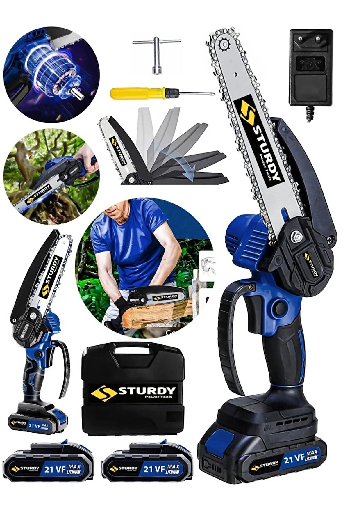 ŞARJLI DAL BUDAMA TESTERE MAKİNESİ 