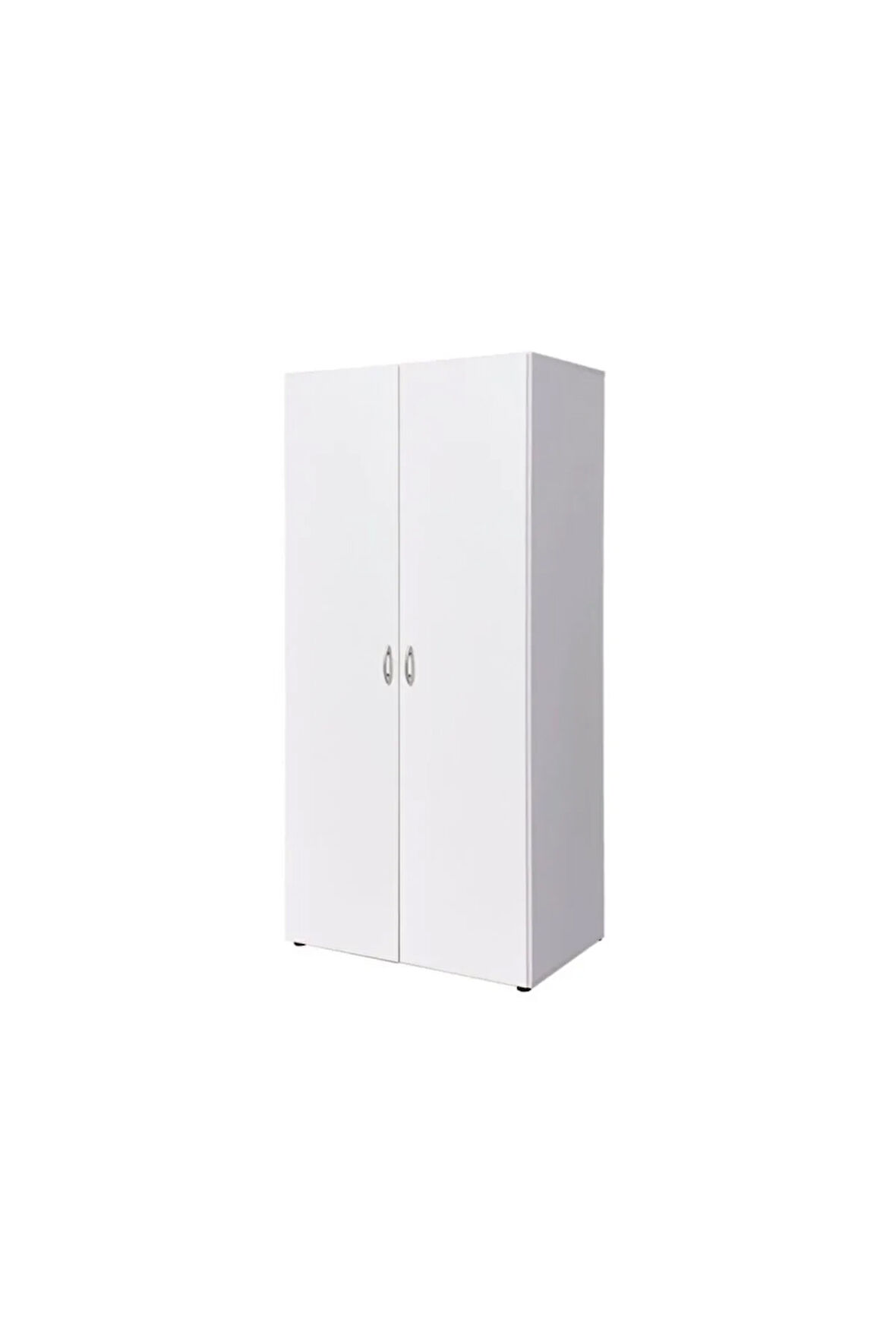 Giyinme Dolabı - Çok Amaçlı Dolap - Gardırop 80 cm Beyaz
