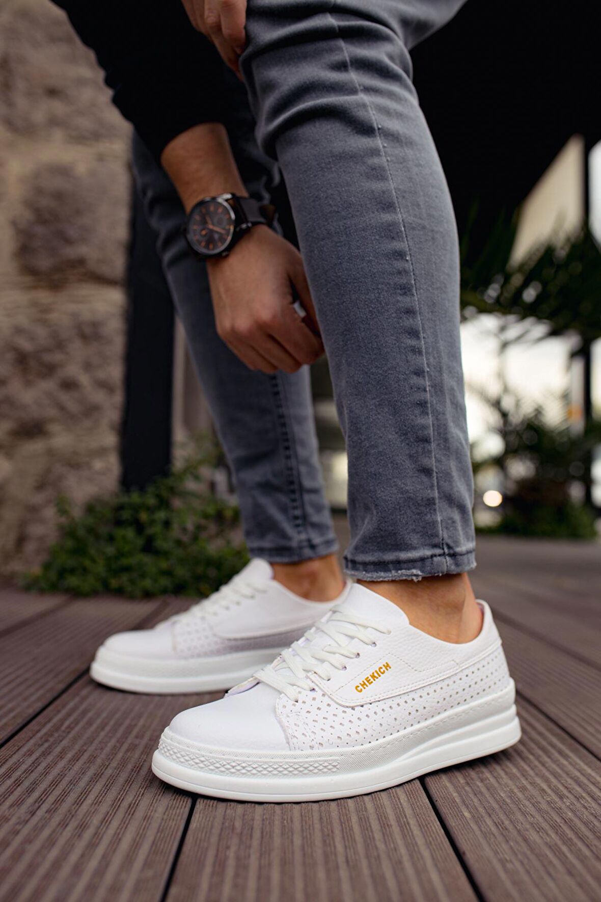 CH043 CBT Cowien Erkek Ayakkabi BEYAZ