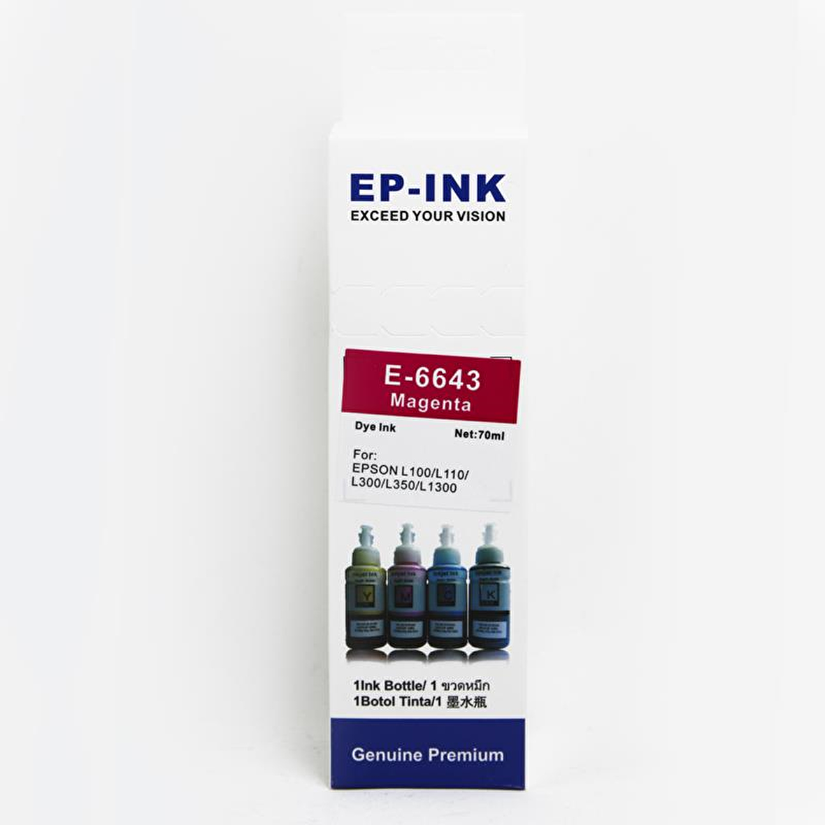 FAST® MUADİL EPSON T6643 KIRMIZI ŞİŞE MÜREKKEP 70ML
