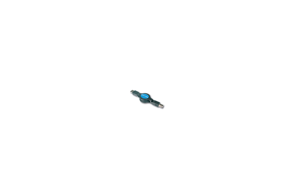 USB 1.1 Makaralı Kablo, USB-A erkek/USB-B erkek, 1.20 metre