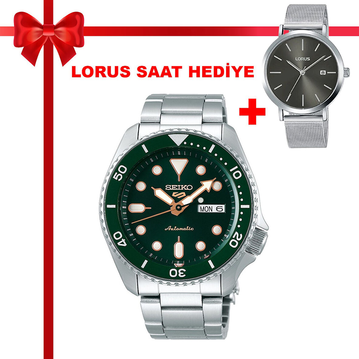 Seiko SRPD63K Erkek Kol Saati + Lorus Saat Hediye