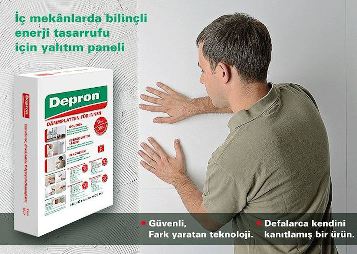 DEPRON G3mm Yalıtım Malzemesi Levha 80cm x 125cm