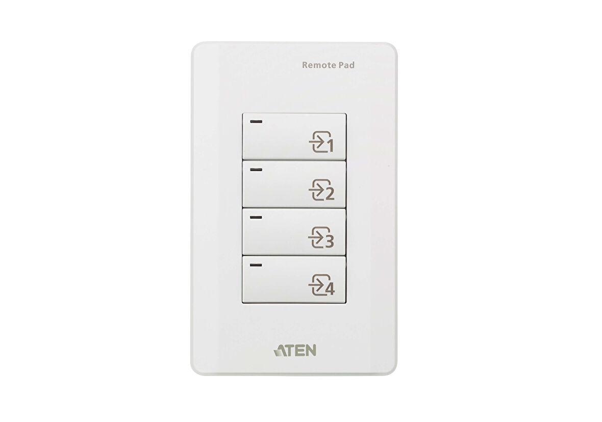 4 Düğmeli Uzaktan Kontrol Tuş Takımı (ATEN-VP1420/VP1421 Sunum Matrix Switch Ürünleri)&lt;br&gt;
4-Key Contact Closure Remote Pad (for ATEN-VP1420/VP1421 Presentation Matrix Switches)