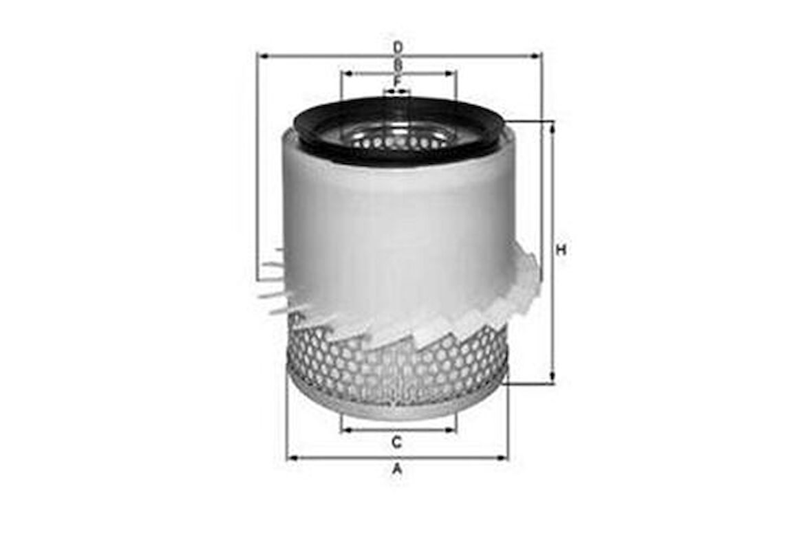 Sardes SA2354 Hava Filtresi Mazda B 2.2D (Hp921K) R20523603
