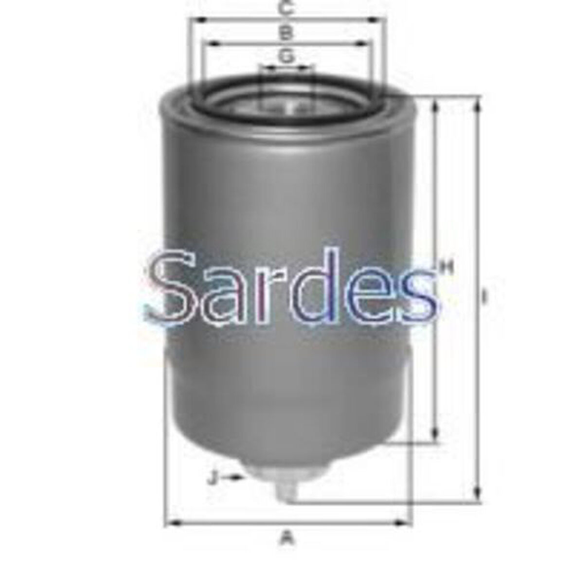 Sardes SF222 Mazot Filtresi Bravo Marea Multipla Punto II Alfa 145 146 1.9JTD 9947995