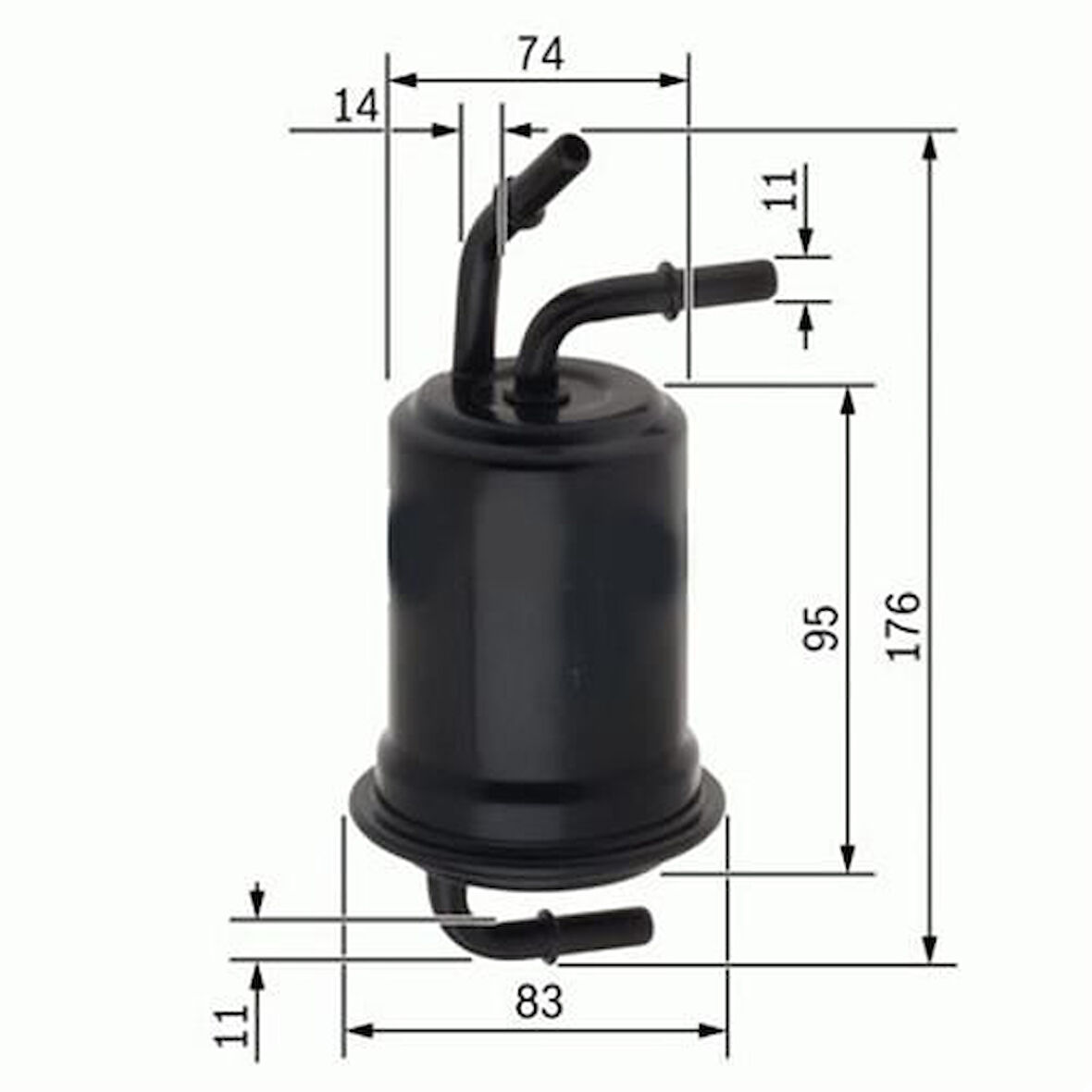 Sardes SF238 Yakıt Filtresi Audi A4 05-08 A6 05-11 A8 04-10 2.0TFSI (Benzin) 4F0201511E
