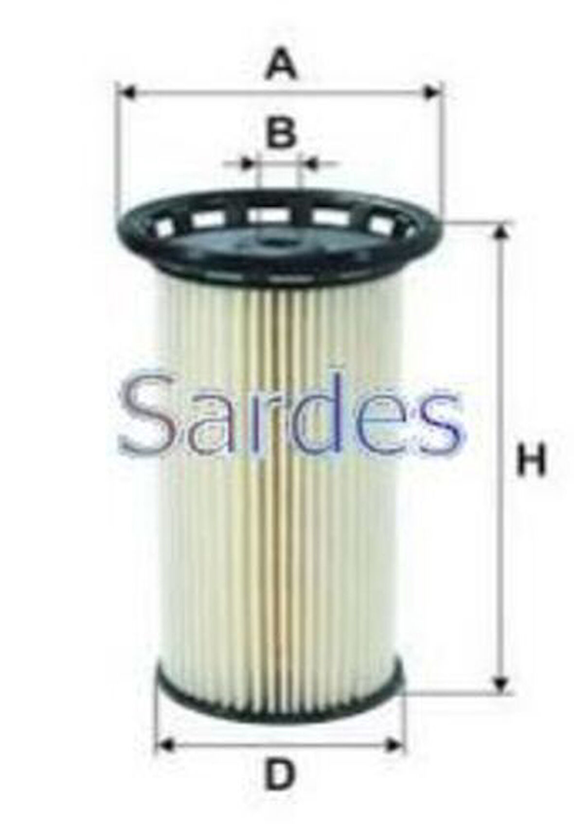 Sardes SF6014 Yakıt Filtresi (Mazot) A3 Leon Octavia Golf VI VII Jetta IV 1.6TDI 2.0TDI 12-(Uzun Tip) 5Q0127177