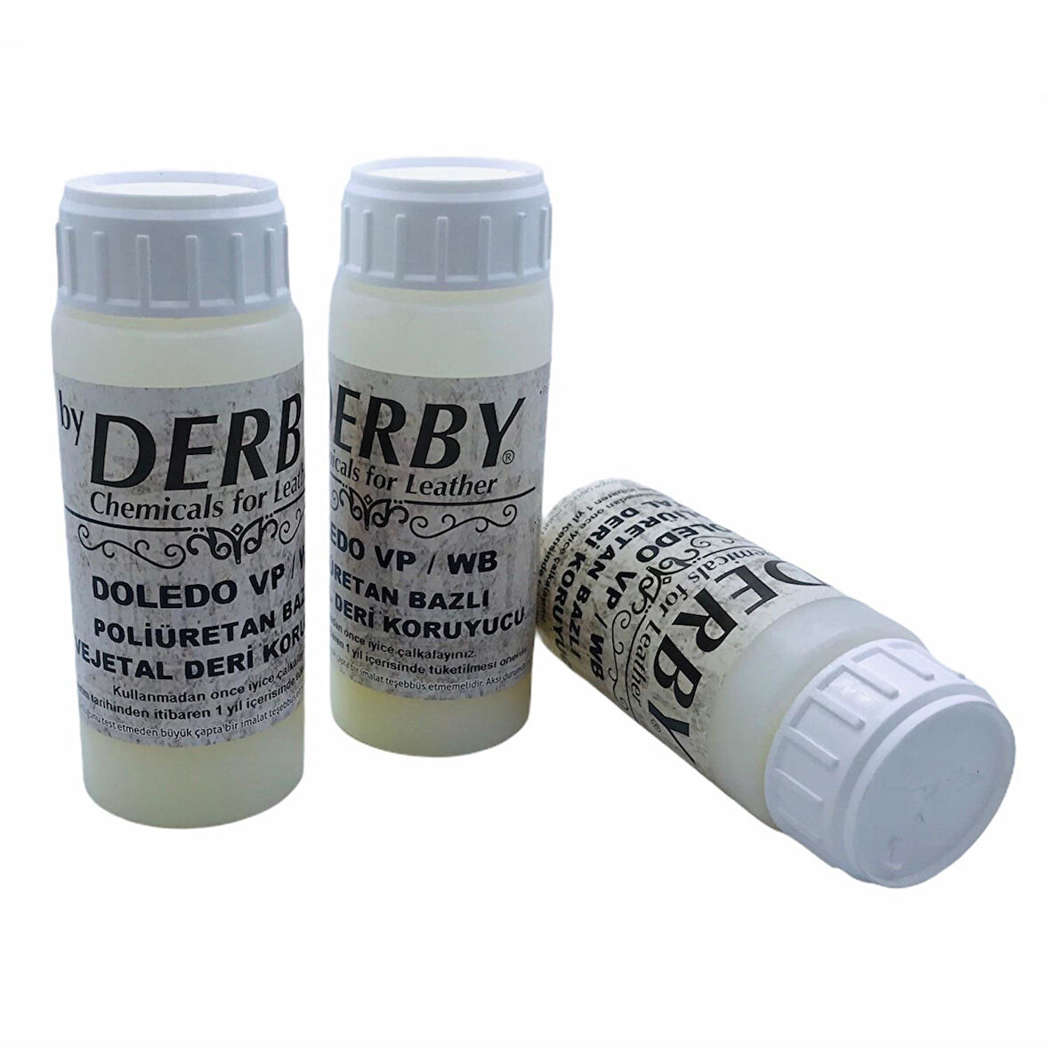 Derby VP/WB Vejetal Deri Koruyucu Son Katman 100 ML 1 Adet (Leathercraft, Deri Hobi)