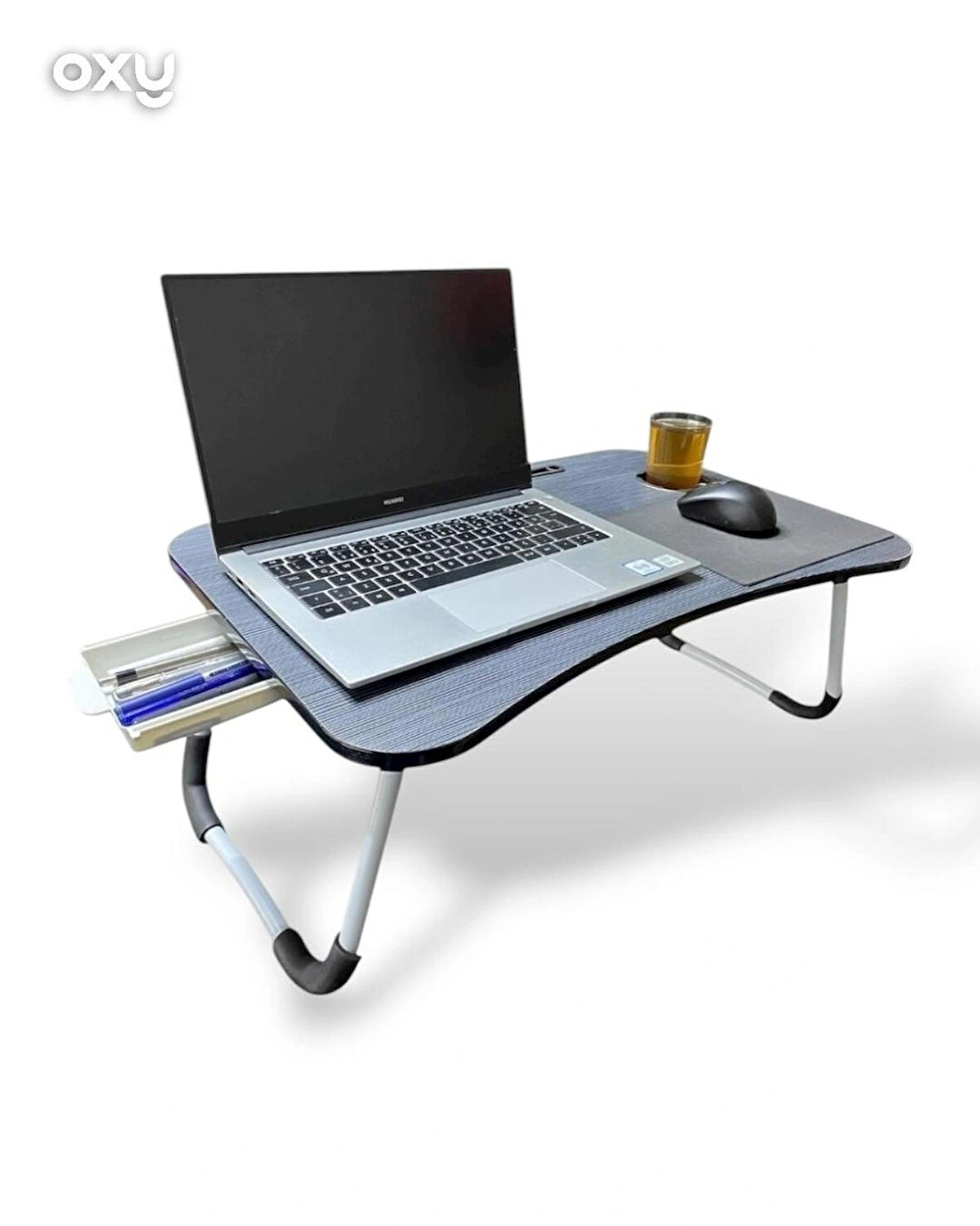 Oxy Çekmeceli Katlanır Laptop Sehpası, Tablet Sehpası, Ders Çalışma Masası