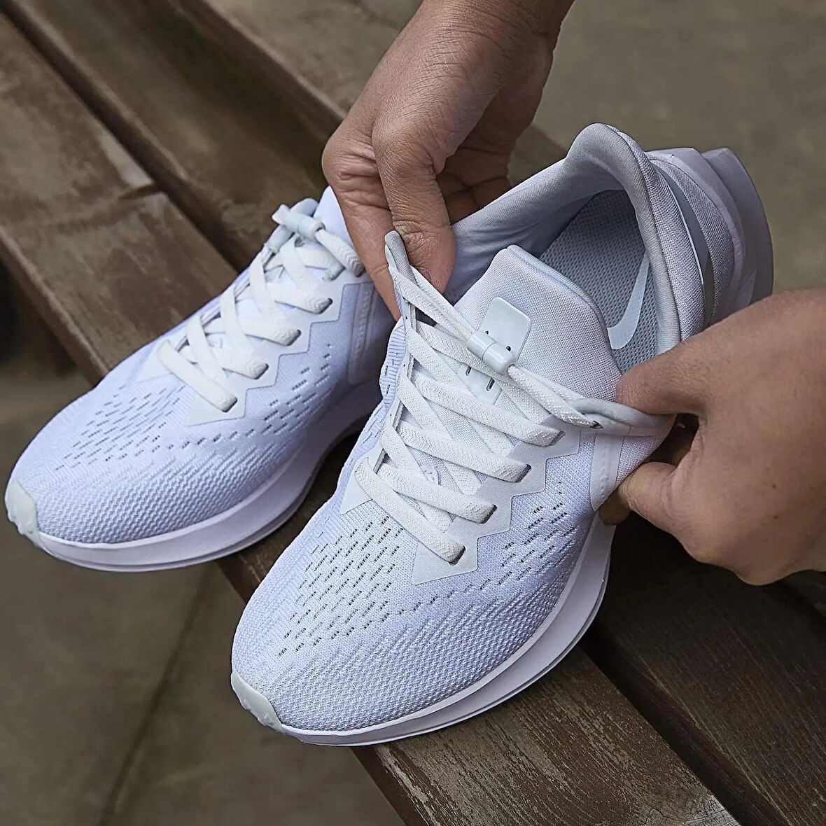 SRTfootcare Akıllı Vidalı Kilitli Elastik Outdoor Ayakkabı Bağcığı Yassı 100cm 1 Çift 