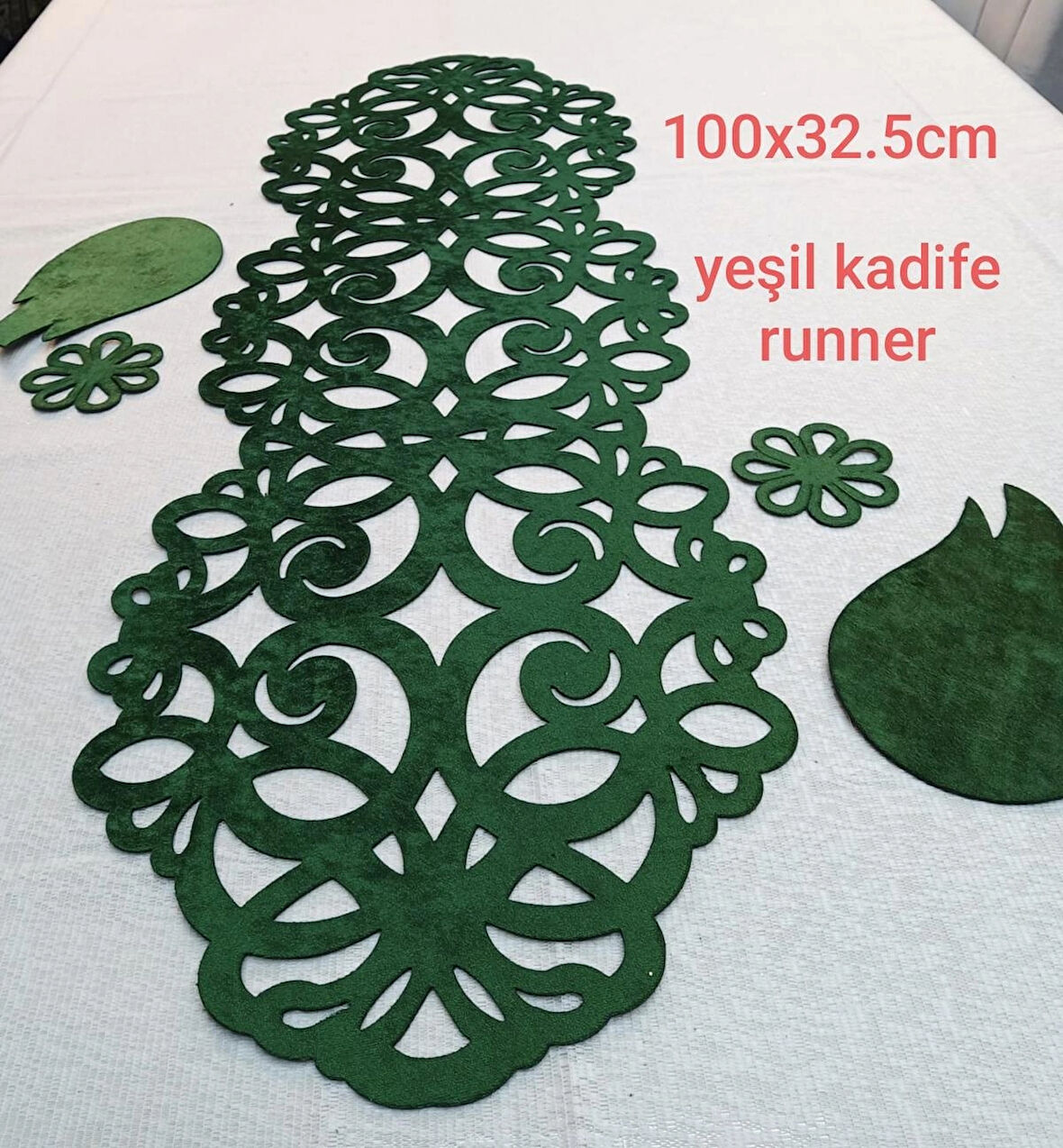 1 DET 100X32CM RUNNER/KADİFE