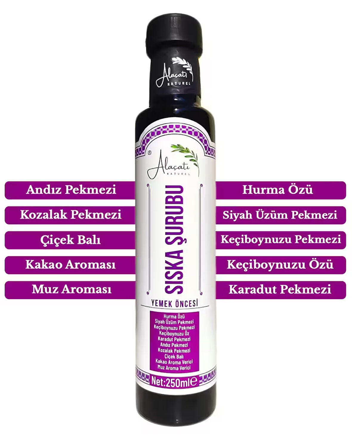 Zengin İçerikli Doğal Sıska Şurubu 250 ml