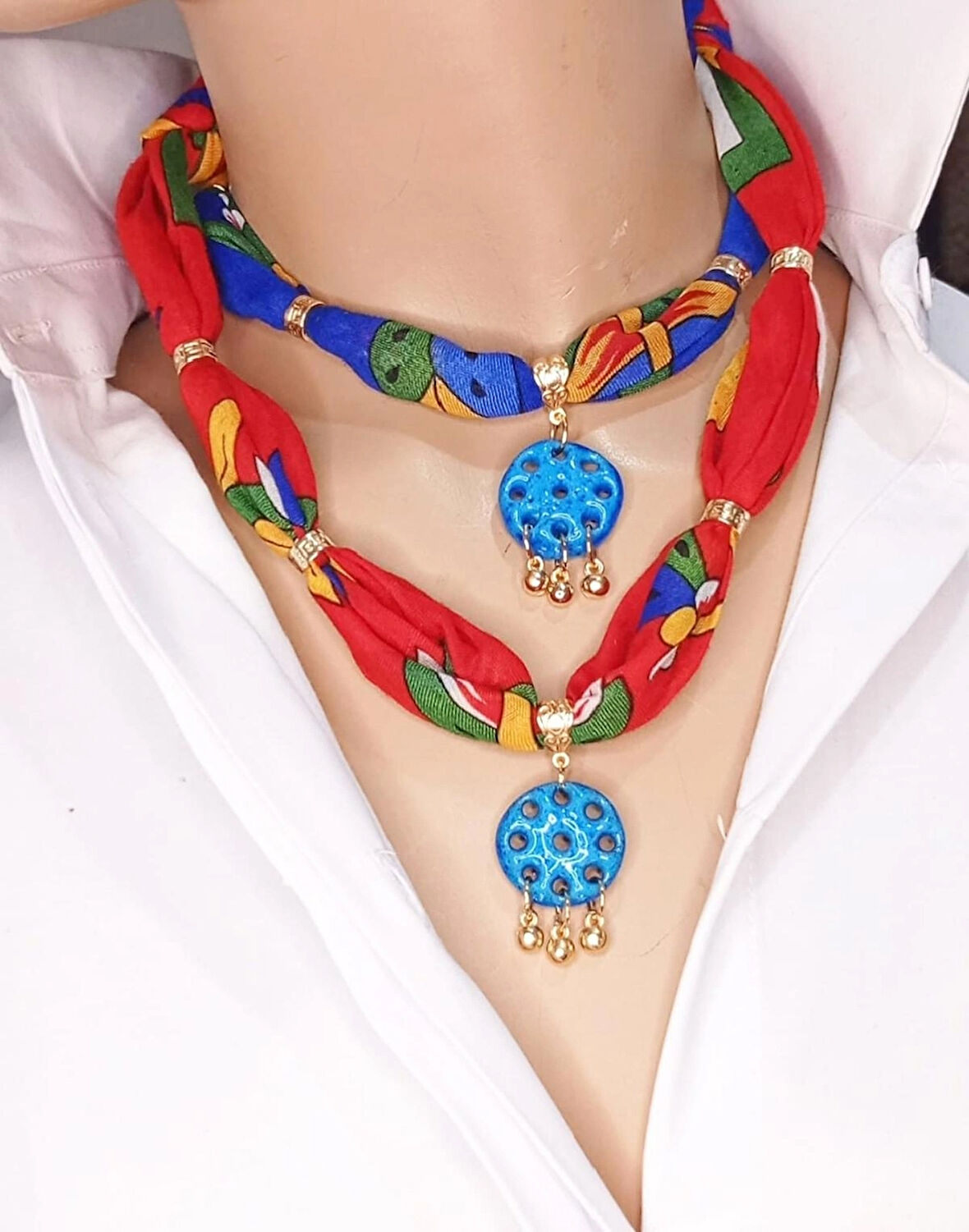 Yörük Otantik Güneş Süryani Taşı Kolye İki Farklı Renk Seçeneği