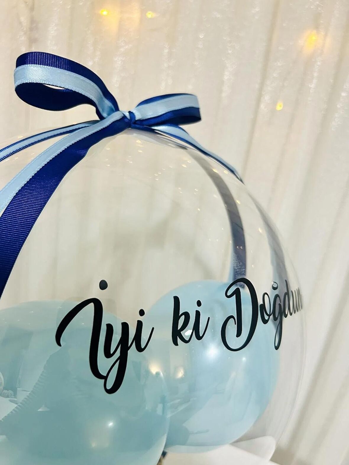  İyi ki Doğdun Şeffaf Balon - Erkek Çocuk Doğum Günü Hediyesi Boya Kalemli + İsme Özel Boyama Sayfası