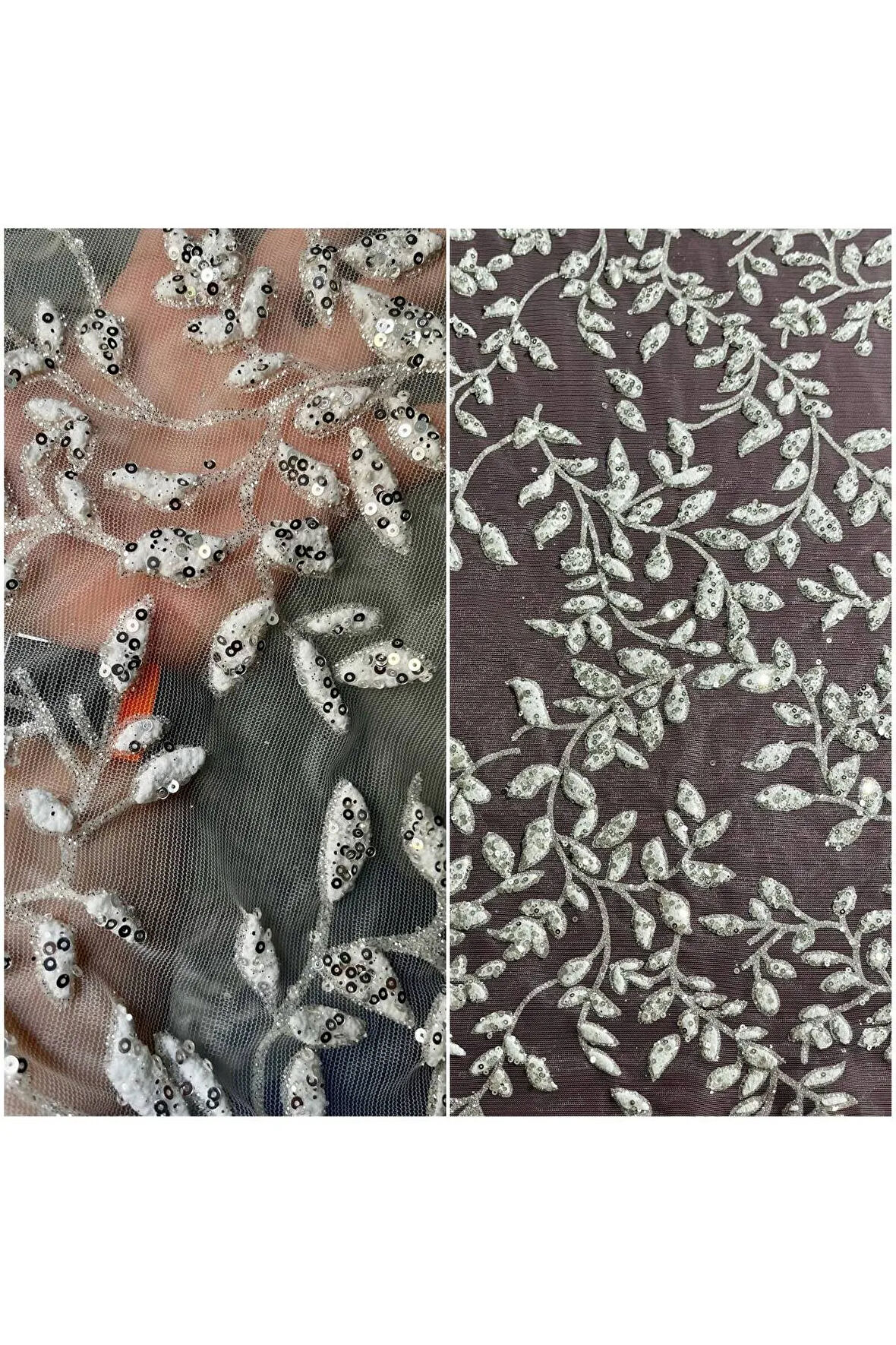 10_yard Çift baskı lüks puffy Tül PUL modeli Platin (Gelinlik için Hayal Tül 330)