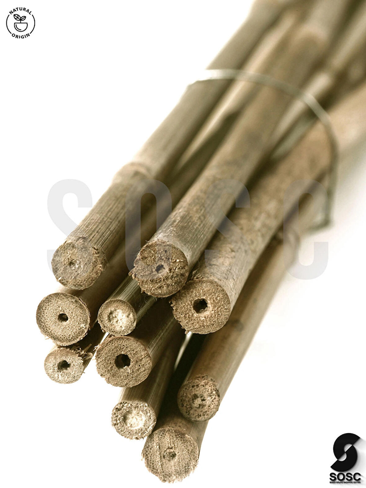 Doğal Bambu Bitki Destek Çubuğu 120 Cm 10 Adet 8-10 mm