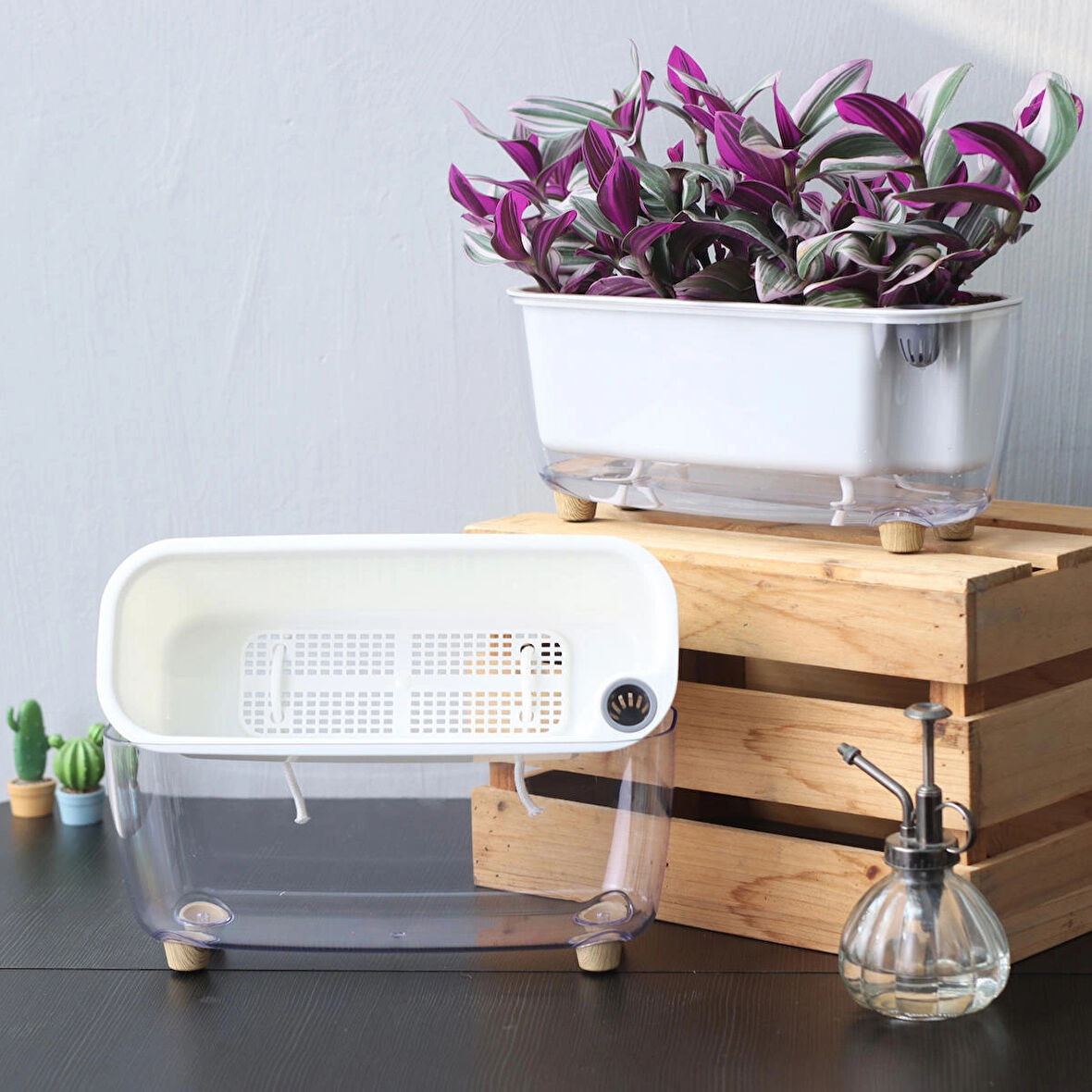 Kendini Sulayan Modern Akıllı Saksı (Küçük Boy)