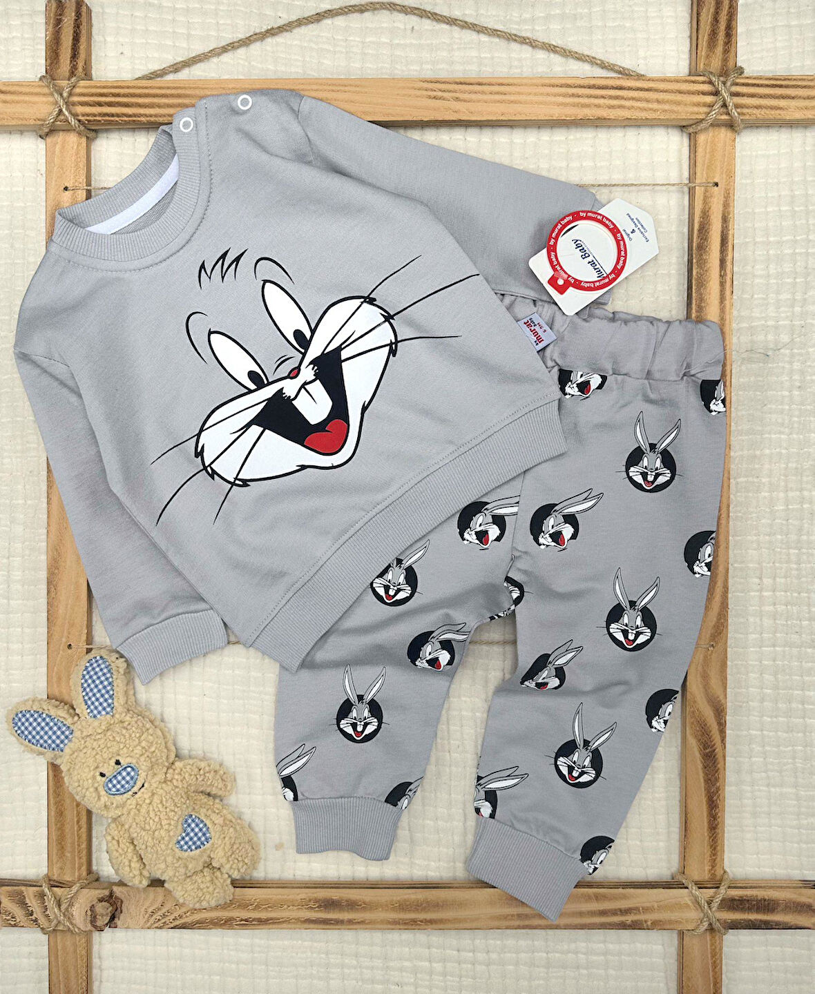 Erkek Bebek Buck Bunny Mevsimlik 2' Li Takım