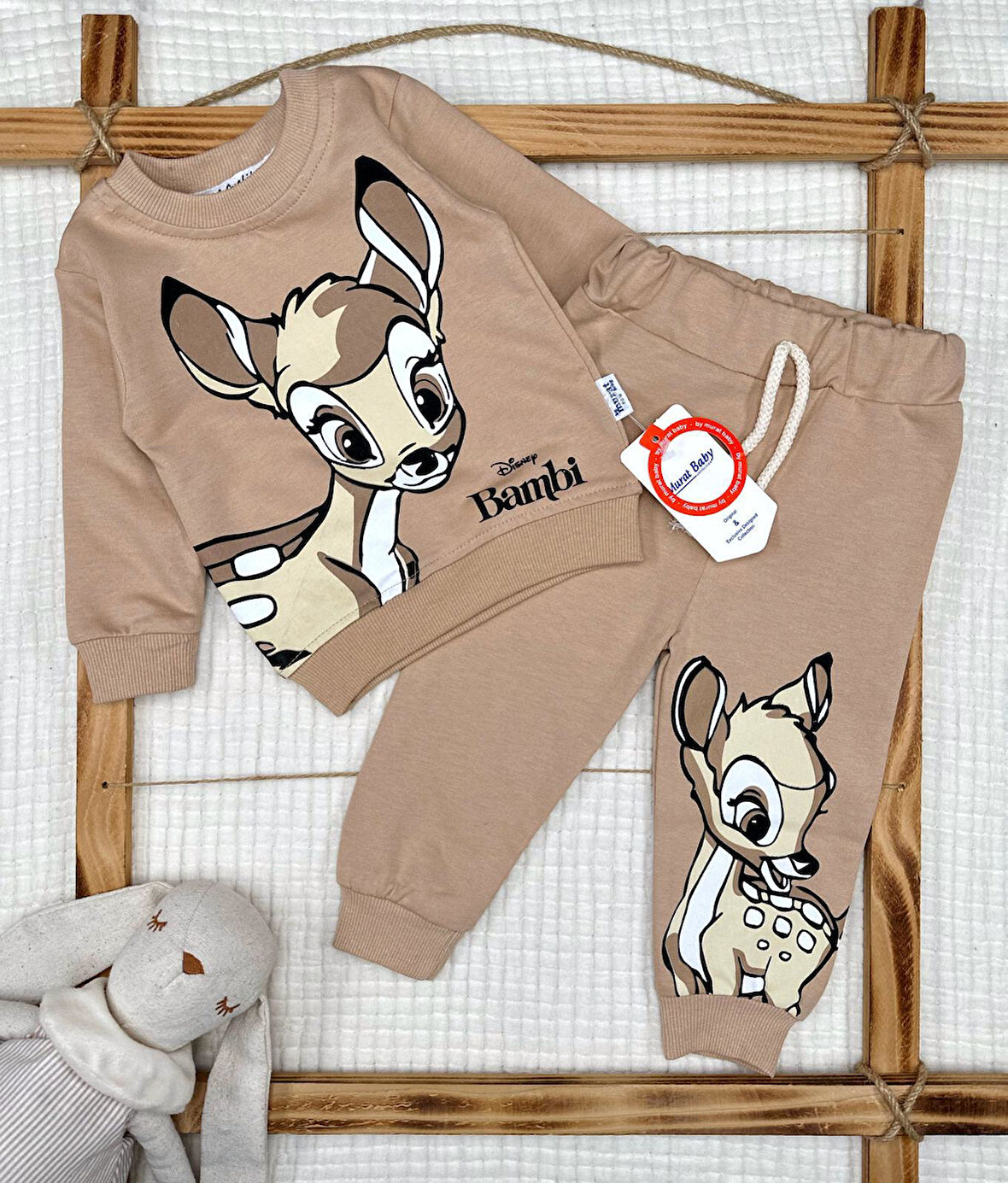 Kız Bebek Bambi Pamuklu Alt Üst Takım