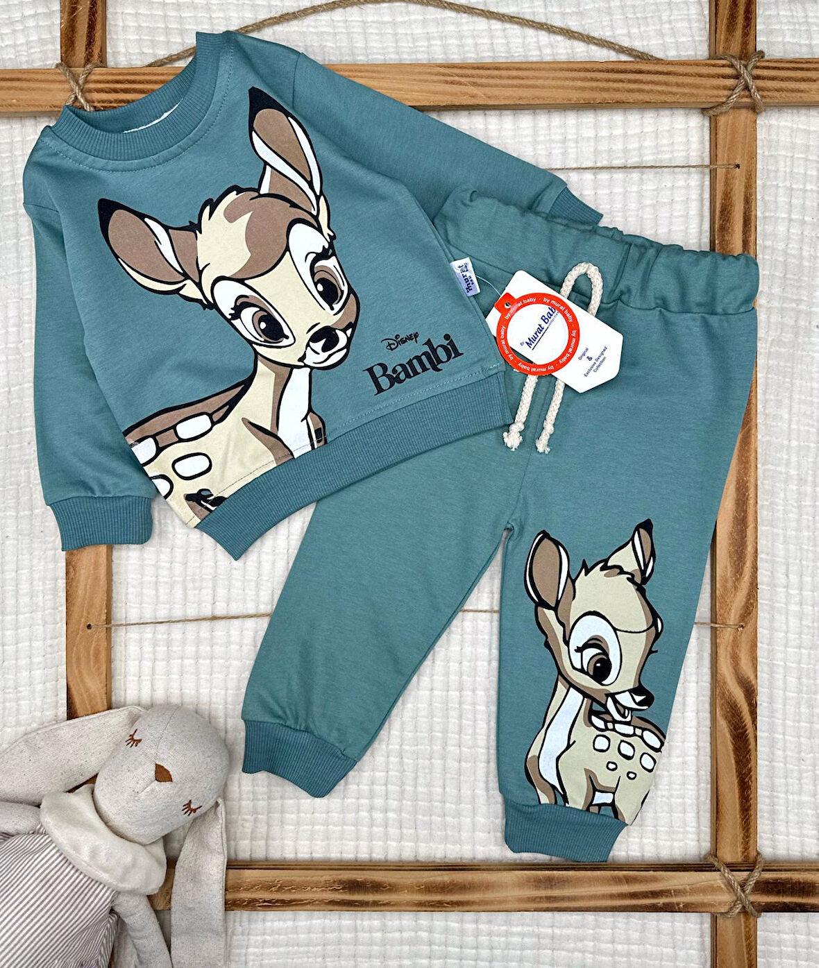 Kız Bebek Bambi Pamuklu Alt Üst Takım