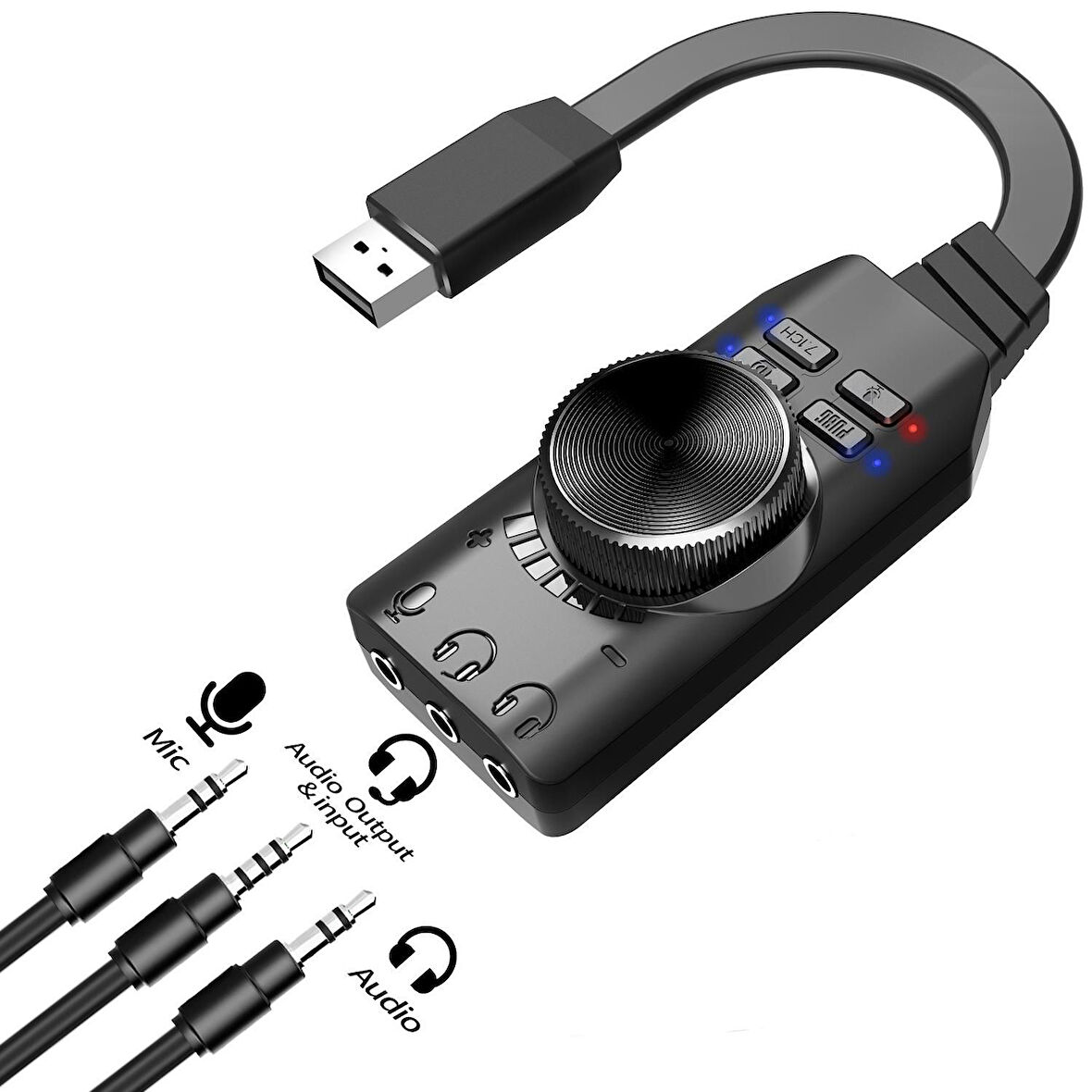 Daytona A4677 Harici USB ses kartı 7.1 dönüştürücü