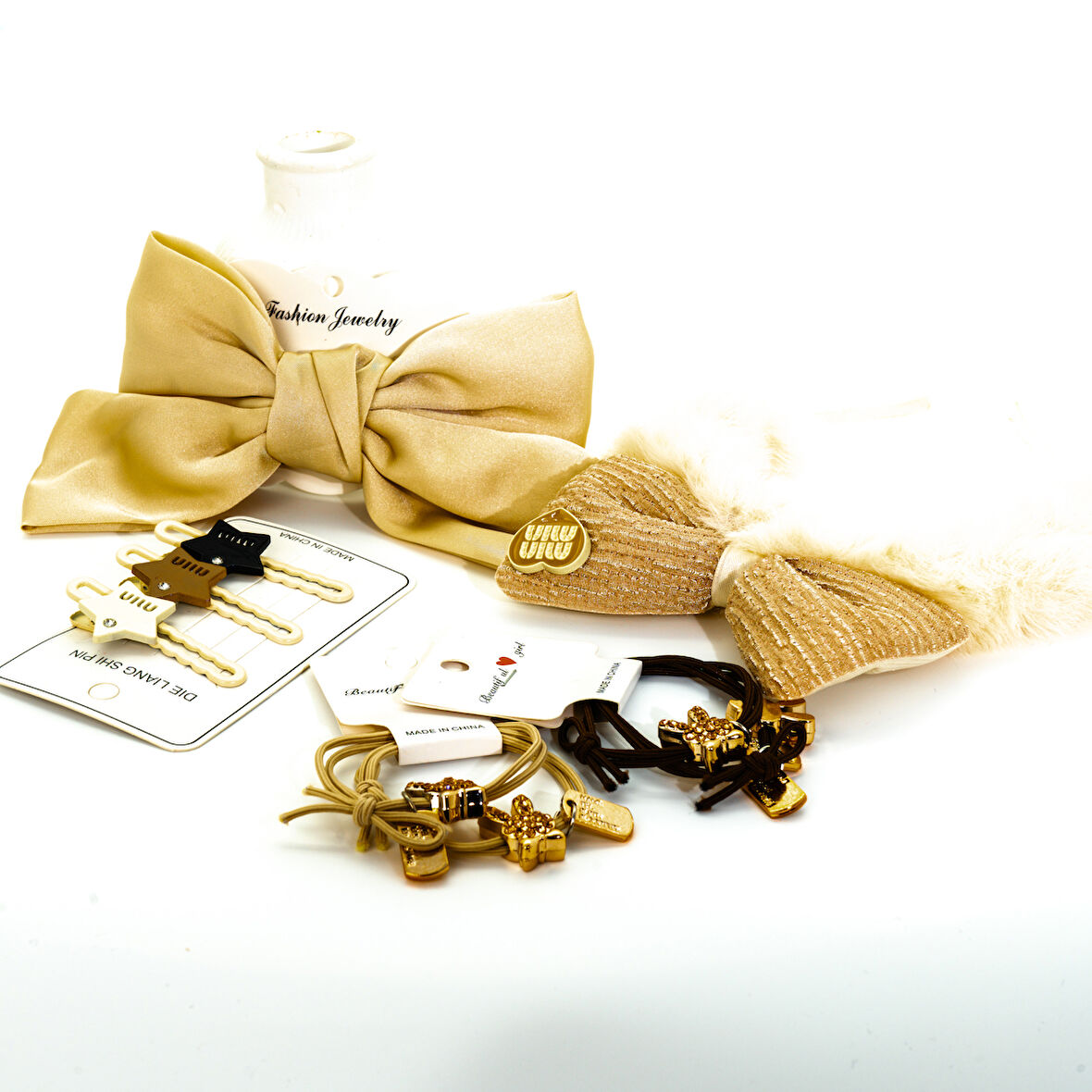 Biem Açık Kahve Toka Set