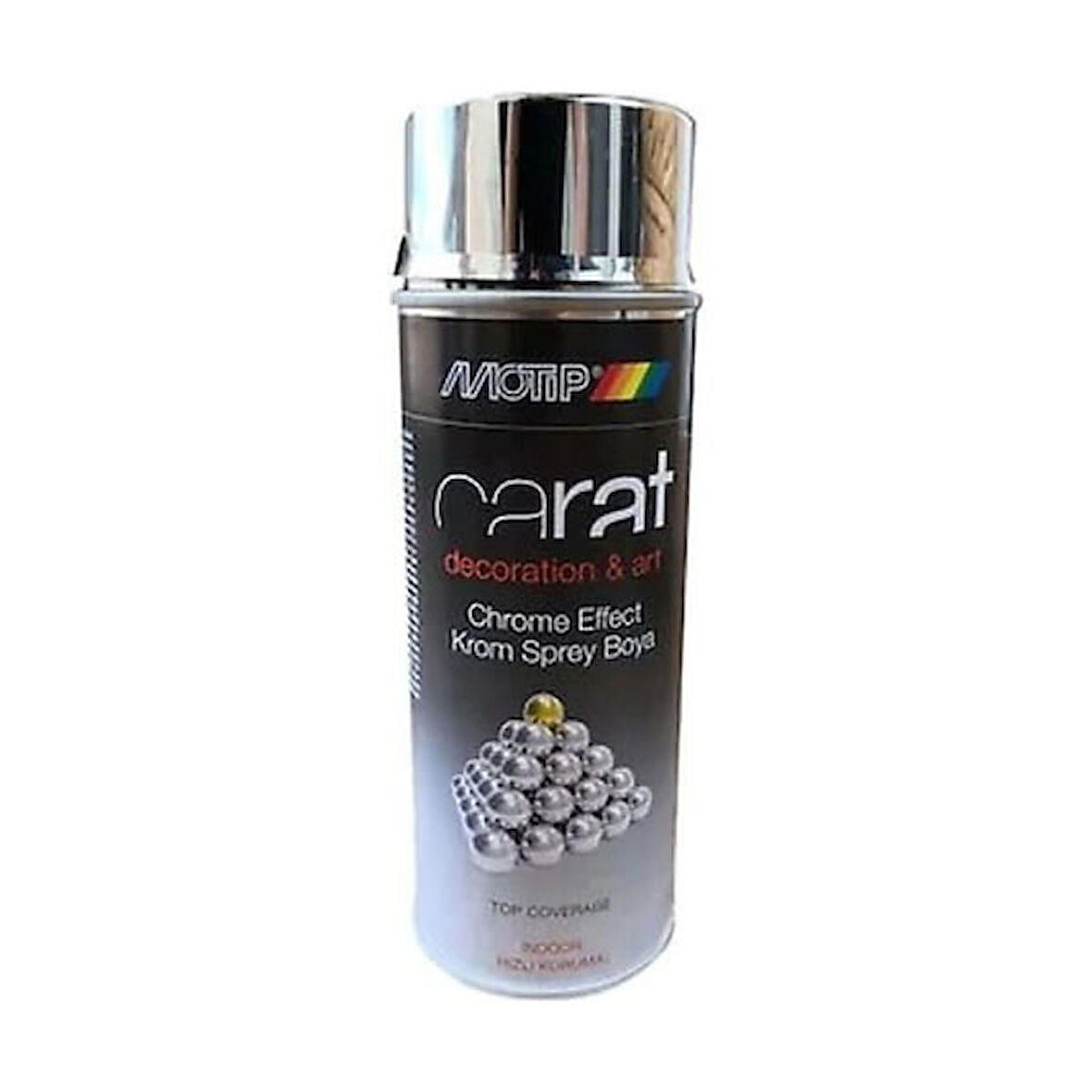 Motip Carat Krom Efekt Gümüş Sprey Boya 400 ml