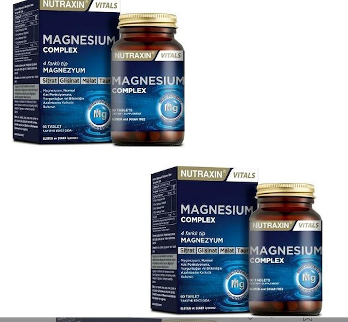 Nutraxin Magnesium Complex Vitamin B6 60 Tablet 2 Adet