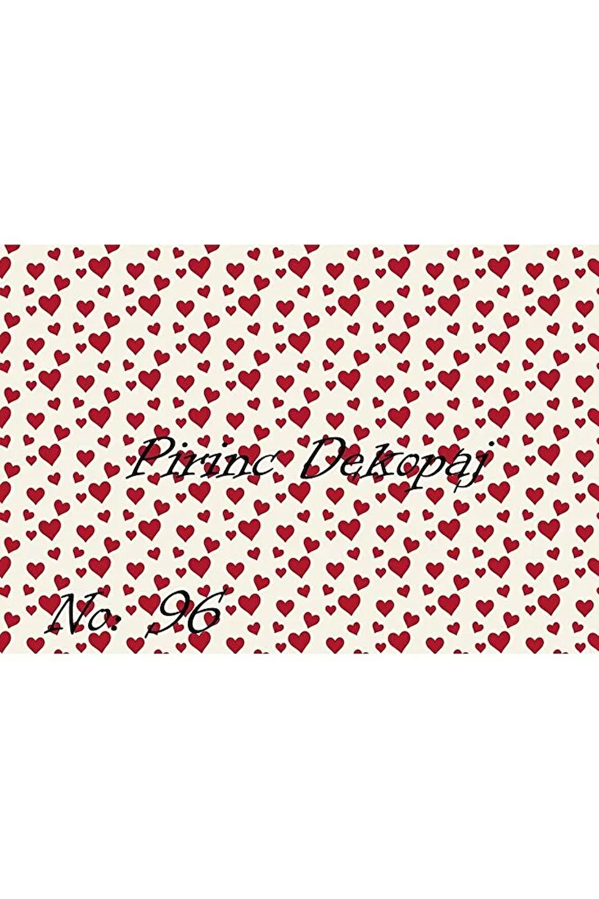 096 Sevgililer Günü Pirinç Dekopaj