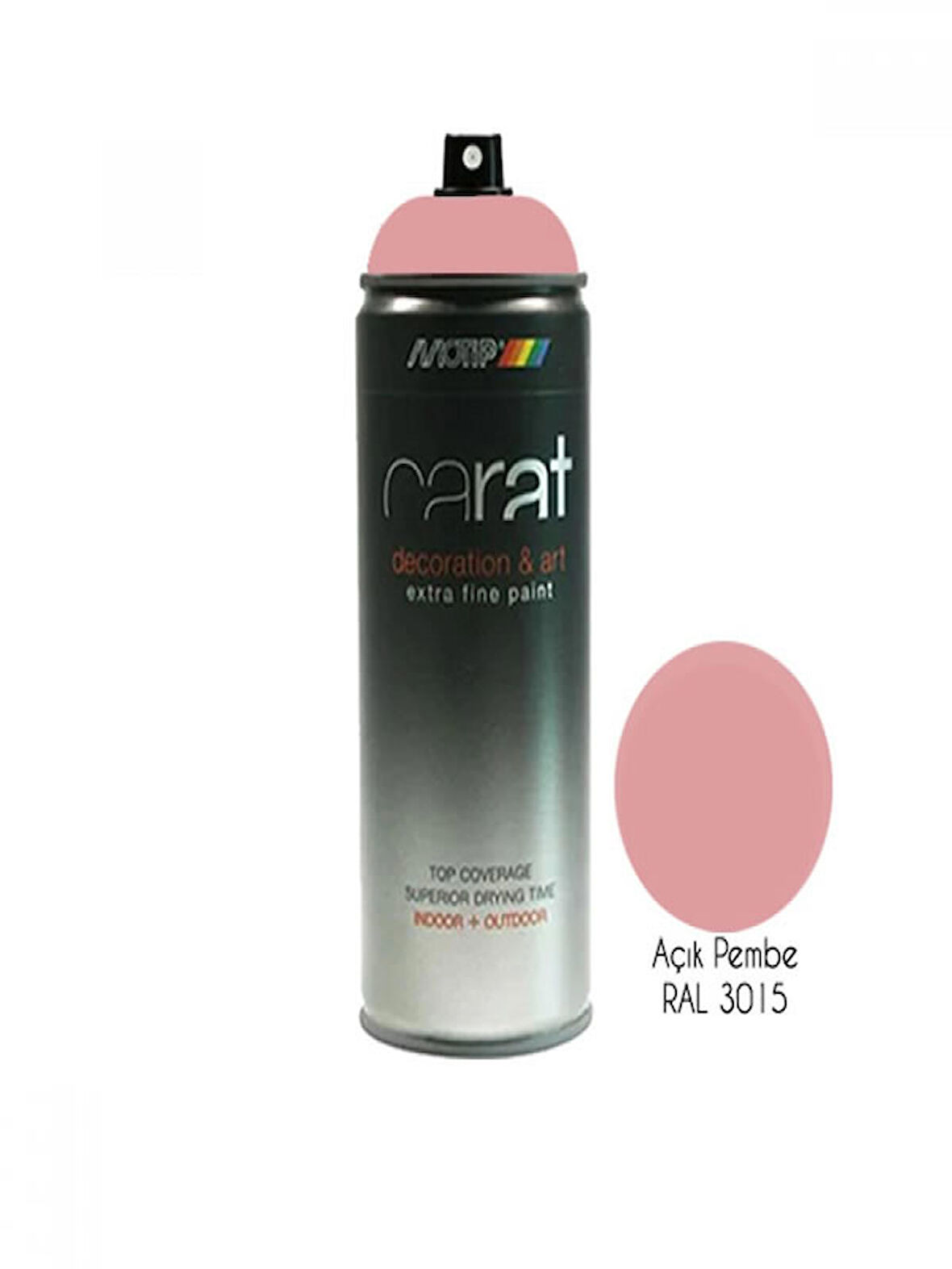 Motip Carat 3015 Parlak Açık Pembe Sprey Boya 400 ML