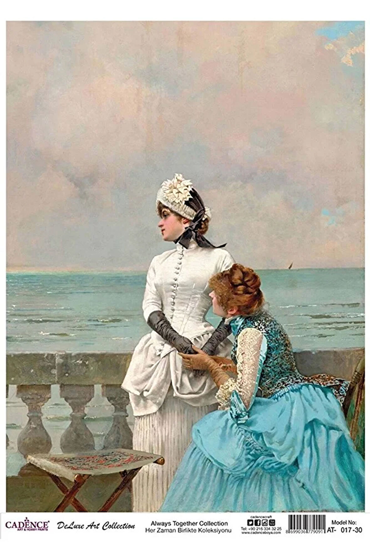Her Zaman Birlikte Koleksiyonu - At017 - Kadınlar 30*42 Pirinç Dekopaj