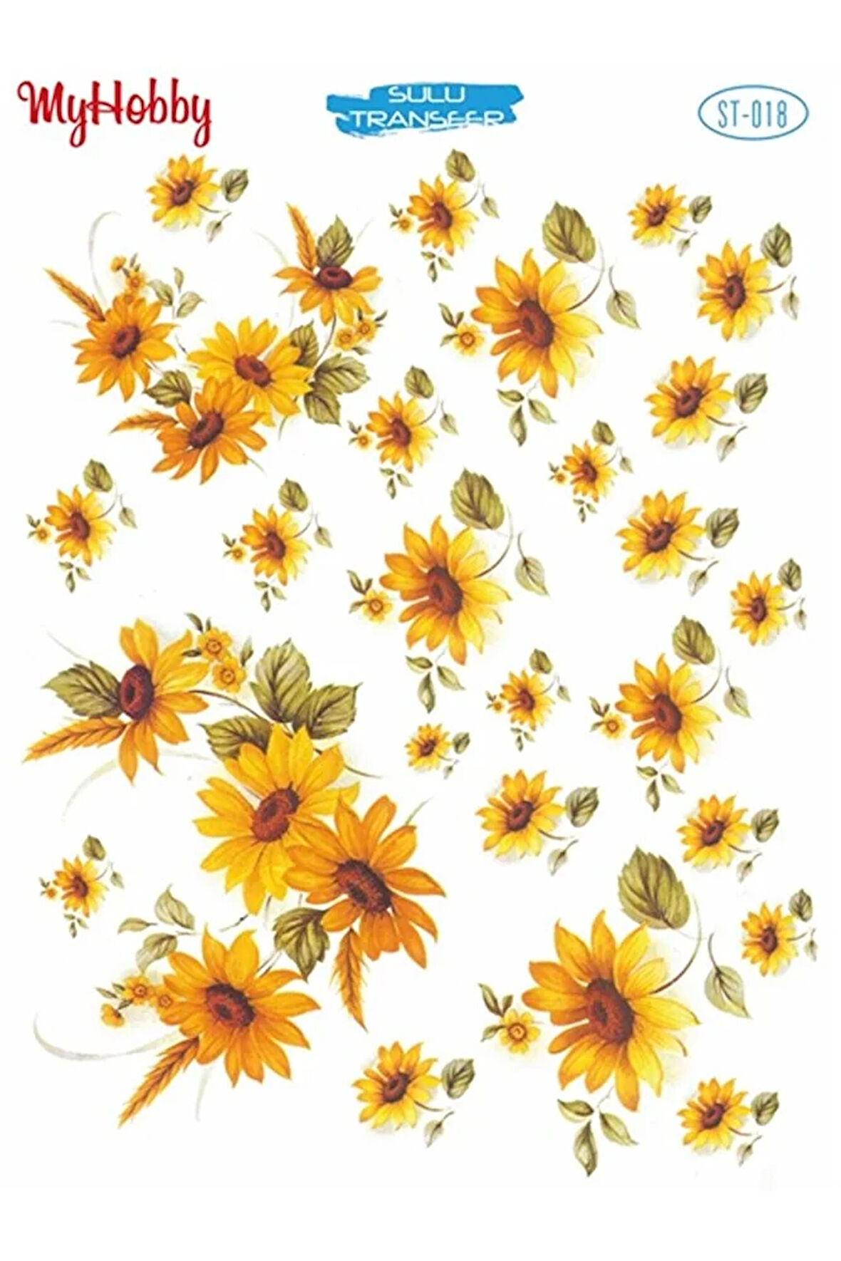 St 018 Ayçiçeği / Günebakan Sulu Transfer 25x35