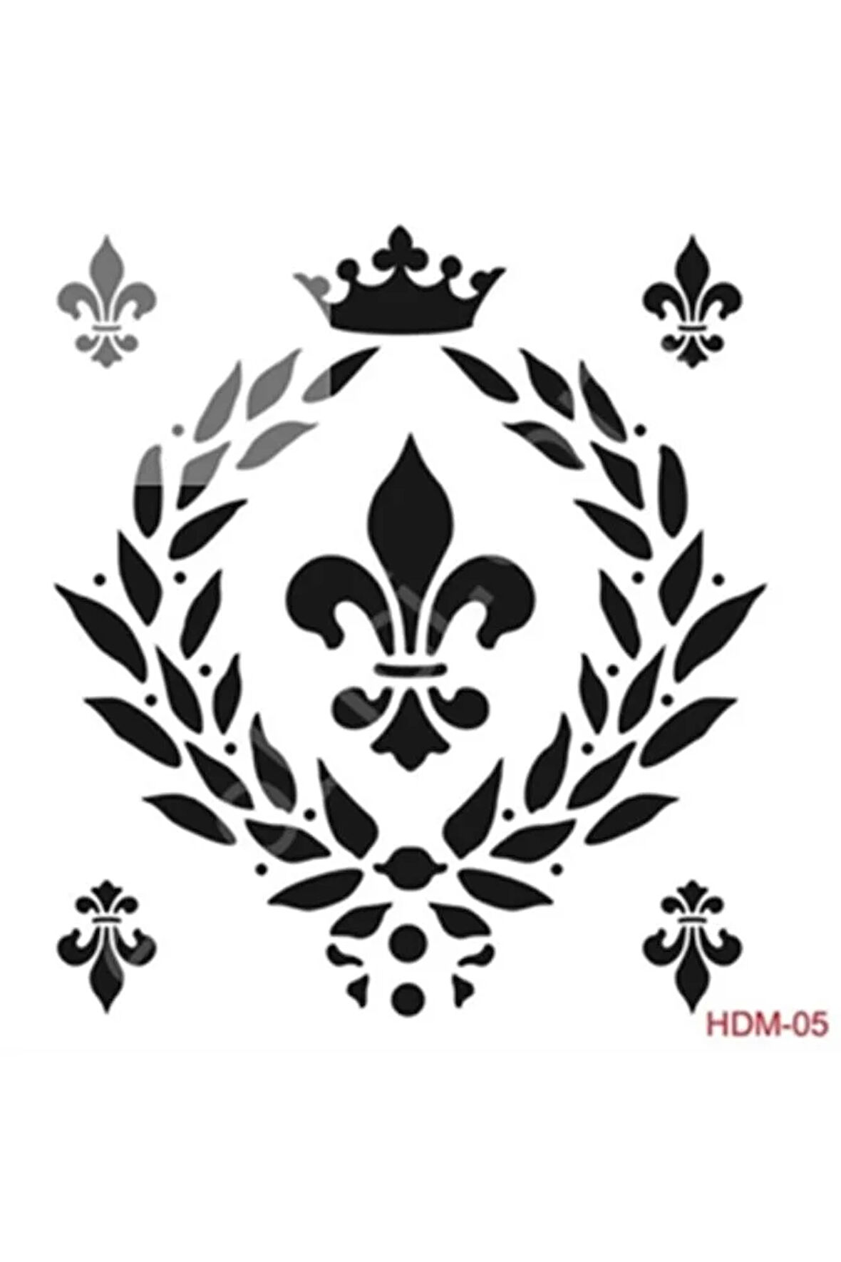 HDM05 Başak Çember Stencil 25x25
