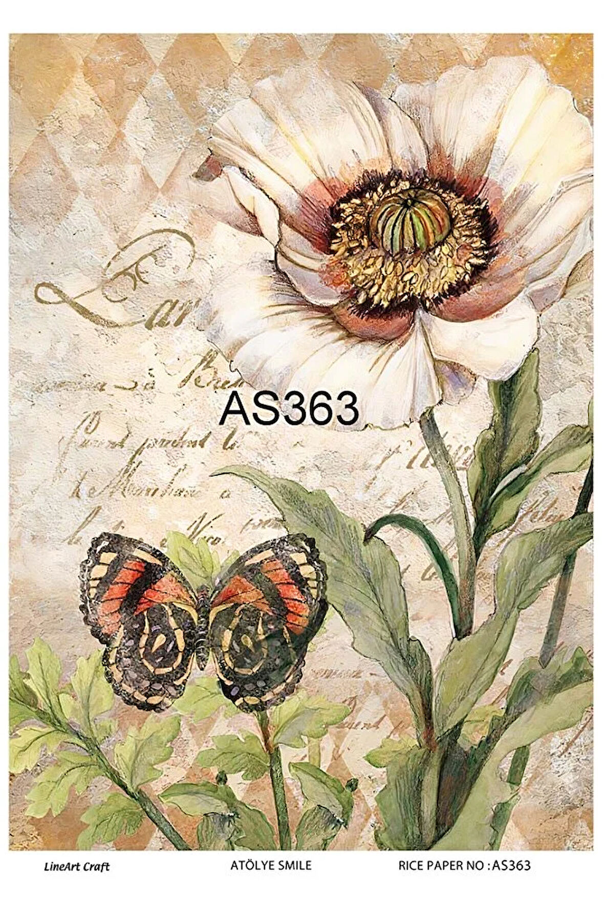 Atölye Smile As363 Pirinç Dekopaj 30x42