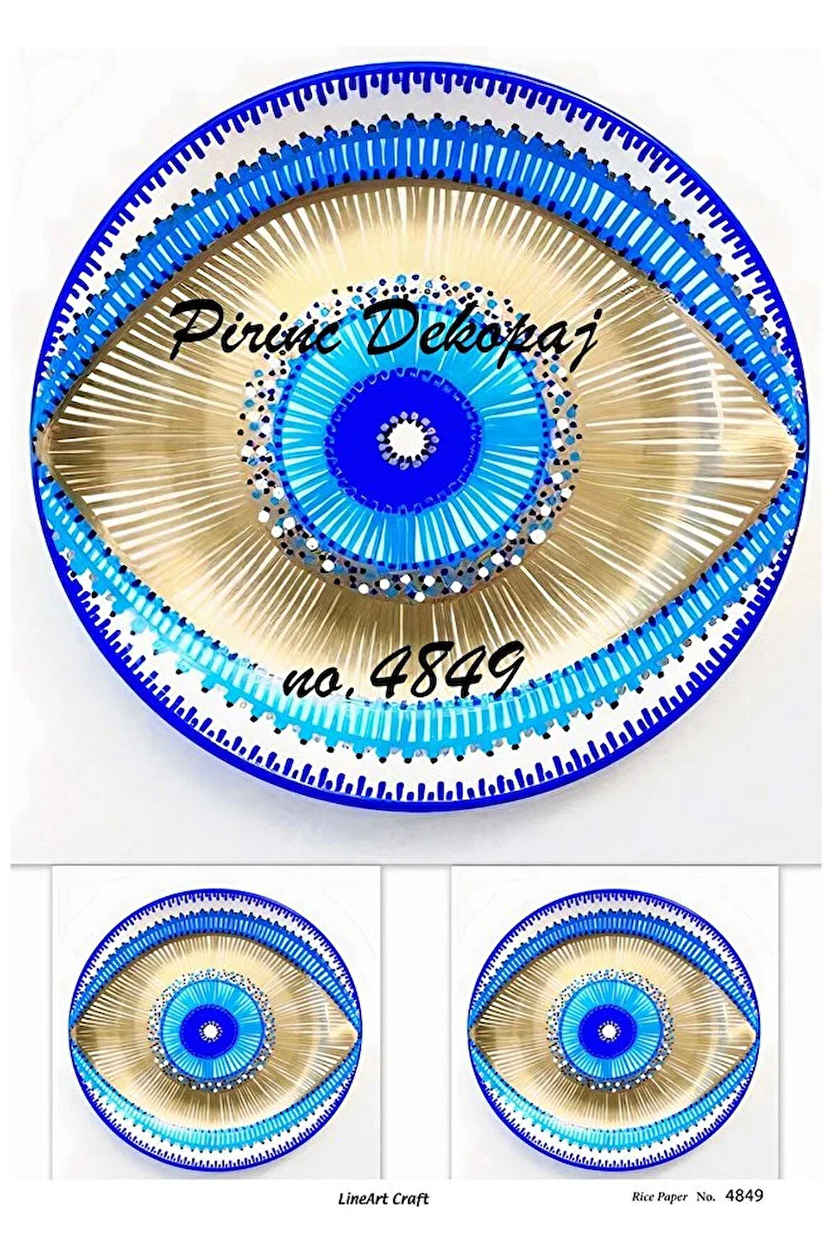 4849 Göz Desen Desen Pirinç Dekopaj 30x42